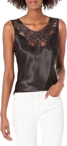 Women's Charmeuse Camisole with Medallion Lace in Saudi Arabia