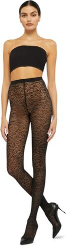 جوارب Wolford النسائية ذات التصميم الزهري من قماش الجاكار in Kuwait