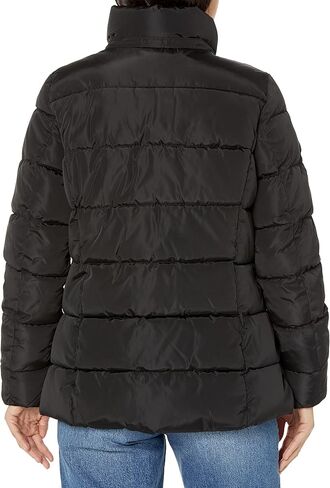 Tommy Hilfiger Women's Zip Up Short Puffer Jacket, Black, Medium in Saudi Arabia