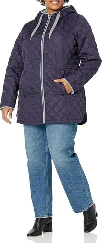 EVANS Women's Plus Size Coat Multi Stitch Quilted in Saudi Arabia