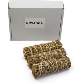 Vetiver Smudge Sticks – 4-Inch Three Pack | Natural Vetiver Bundles for Meditation, Rituals, Space Cleansing, Sage Sticks & Sage Incense Sticks Practices, Home & House Stuff Use in Saudi Arabia