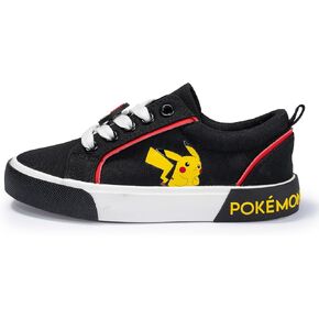 Pokémon Pikachu Officially Licensed Youth Court Sneakers Athletic Lace-Up Cushioned Footwear Kids School Playground Sports Casual Trainer Shoes in Kuwait