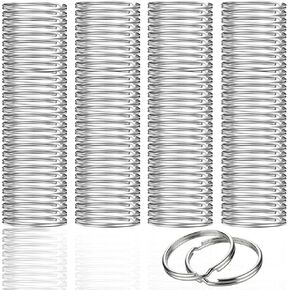 1500 قطعة من حلقات المفاتيح السائبة، 1 بوصة (25 مم) حلقات مفاتيح من سبيكة معدنية مقسمة للحرف اليدوية، DIY، الاستخدام اليومي in Kuwait