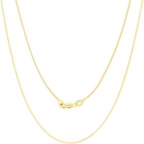 Nuragold 10k الذهب الأصفر الحقيقي الصلبة فرانكو الماس قطع 0.6mm Spiga القمح سلسلة قلادة (16 "-24") مجوهرات إيطالية لذيذة للنساء in Saudi Arabia