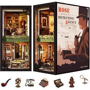 مجموعات زاوية الكتب fsolis، مجموعة كتب ألغاز منزلية مصغرة للبالغين، نهايات كتب مزخرفة، ديكور زقاق الكتب للنساء المراهقات، محبي الألغاز (مكتبة الحكمة) in Kuwait