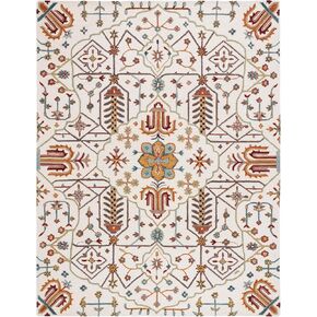 SAFAVIEH Heritage Collection Runner Rug - 2'3" x 8', Ivory & Grey, Handmade Oriental Boho Medallion Wool, Ideal for High Traffic Areas in Living Room, Bedroom (HG278A) in Kuwait