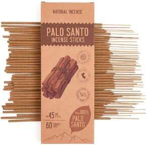 Palo Santo Incense Sticks - Total 60 Insence-Sticks - Natural Scent for Meditation & Space Cleansing in Kuwait