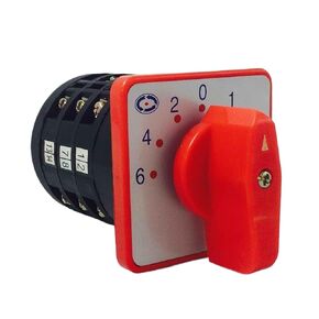 Electric 5A 380V Rotary cam Switch 6-4-2-0-1-3-5 Position 3 Poles Main Universal Changeover Switch LW6-3 in Kuwait