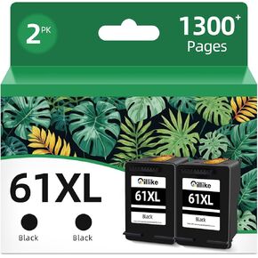 61 Black Ink Cartridge Replacement for HP 61 Ink for HP Ink 61 XL HP61 HP61XL Work with Envy 4500 5530 4502 4501 5535 Officejet 4630 4635 4632 Deskjet 1510 1512 1000 1010 3510 3050 2540 2542 Printer in Kuwait