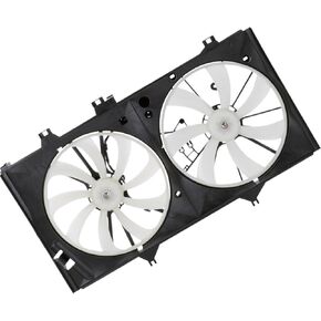 1 X Dual Radiator and Condenser Fan Assembly fits Toyota Camry 2012 2013 2014 2015 2016 2017 Replacement 16361-0V420, 16363-0H010, 16361-0V430 in Kuwait