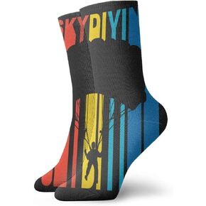 1970's نمط الرجعية القفز بالمظلات الكلاسيكية 30 سنتيمتر الجوارب الطويلة جوارب رياضية جوارب ضغط للنساء in Kuwait