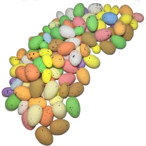 200 قطعة من زينة بيض عيد الفصح الرغوي DIY بيض مزيف 1.8 × 1.5 سم من الفوم الاصطناعي لبيض الطيور حديقة عش الطيور ديكور حفلات عيد الفصح ديكور المنزل in Kuwait