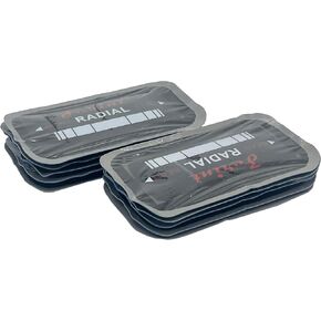 2.24" x 4.02" 10 pcs, 1 ply, Radial Repair Patch, Heavy Duty Tire Patches, Tire Puncture Repair Patch for Car Truck Bus Tractor Agricultural Vehicles in Kuwait