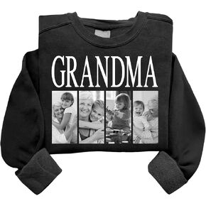 Custom Mama Grandma Photo T-Shirts Personalized Family Mother's Day Valentine Birthday Gifts for Women in Kuwait