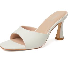 Susanny Mule Black Heels for Women Pointed Open Toe Summer Sandals Stiletto Dress Backless Mules Shoes in Kuwait