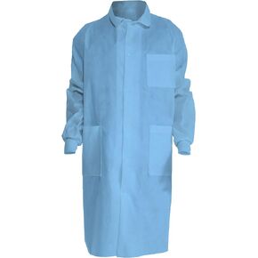 Kimtech A8 Certified Lab Coats with Knit Cuffs + Extra Protection, Protective 3-Layer SMS Fabric, Back Vent, Unisex in Kuwait