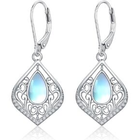 YYB St Patricks Day Earrings Sterling Silver Gemstone Earrings for Women Birthday Gifts in Saudi Arabia