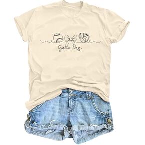 Baseball Aesthetic Shirts for Women Baseball Game Day Tshirt in Kuwait