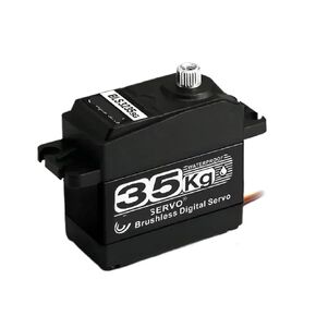 35kg.cm Digital Servo Remote Control Servo Metal Gear 25T Arm Suitable for 1/8 1/10 1/12(1x35kg 270 Degree) in Kuwait