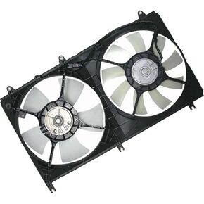 1 x Dual Radiator and Condenser Fan Assembly fits Mitsubishi Galant 2004 2005 2006 2007 2008 2009 2010 2011 2012 Replacement 1355A067, MR312178 in Kuwait