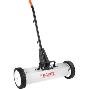 E BAVITE 55lbs Nail Magnetic Sweeper,36 Inches Heavy Duty Telescopic Magnet Broom Large Rolling Nail Finder Magnet Tools with Wheels Cleanup and Long Adjustable Handle for Construction Yard in Kuwait