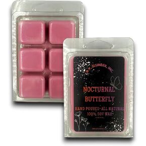 Nocturnal Butterfly Scented Wax Melts, Notes of Pine, Lavender and Oakmoss, Hand Poured All Natural 100% Soy Wax, 2.5 oz, Long Lasting Fragrance in Saudi Arabia