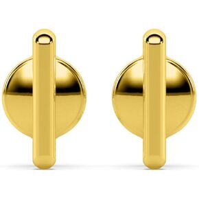 ONI Collective Bar Stud - 925 Sterling Silver with Rhodium or 14K Gold Plating, Sleek Straight Bar Design in Saudi Arabia