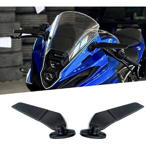 FOR GSX-8R gsx8r 2024 new black motorcycle rearview mirror modified wind wing adjustable rotating rearview mirror gsx8r accessories in Kuwait