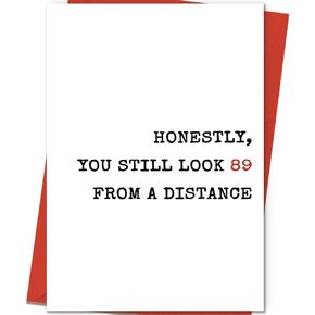 Funny 80th Birthday Card for Women and Men – Happy 80th Birthday Gift, Cool Birthday Gift for 80 Year Old Man, Party Decorations in Kuwait