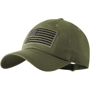 Unisex American Flag Baseball Cap Adjustable Low Profile USA Plain Dad Hat for Men Women in Kuwait