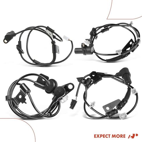 مستشعر سرعة العجلات الأمامية والخلفية ABS 4 قطع من A-Premium متوافق مع موديلات Hyundai - Tiburon 2003-2004 in Saudi Arabia
