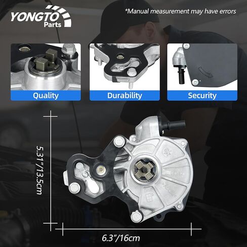 12686657 Brake Vacuum Pump Compatible with Chevy Malibu Impala Colorado Camaro Equinox Traverse GMC Canyon Acadia Terrain ATS CTS Buick Regal Lacrosse Replace OE 12654111 12658172 in Kuwait