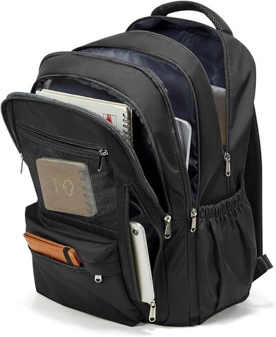 Cute High School Backpack for Women Men, Large Capacity Middle School Bag, Lightweight Bookbag for Teens Boys Girls, Waterproof College Backpack with lots of Pockets, Black in Kuwait