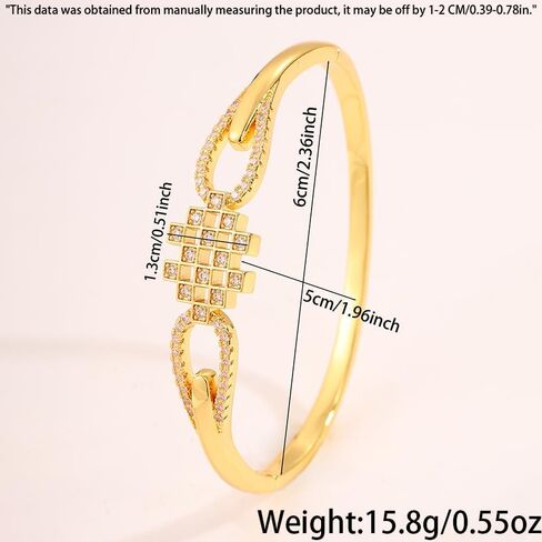 The bracelets for women Cuff Bracelet - Geometric checkerboard irregular bracelet in Saudi Arabia