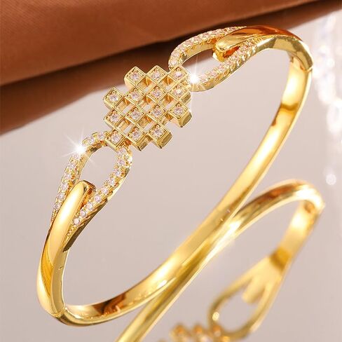 The bracelets for women Cuff Bracelet - Geometric checkerboard irregular bracelet in Saudi Arabia