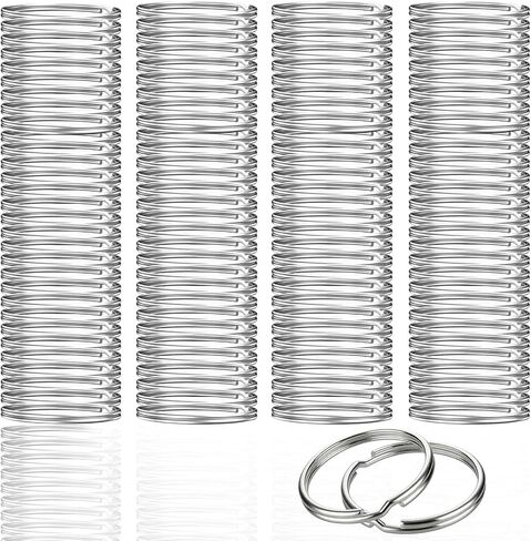 1500 قطعة من حلقات المفاتيح السائبة، 1 بوصة (25 مم) حلقات مفاتيح من سبيكة معدنية مقسمة للحرف اليدوية، DIY، الاستخدام اليومي in Kuwait