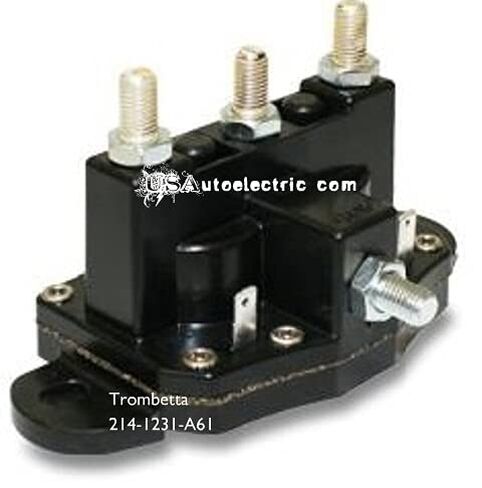الملف اللولبي، OEM Trombetta 214-1231-A61-06 الجديد، 241-1231-A61، مفتاح ترحيل 12 فولت للمحركات ذات الوجهين، انزلاق العربة للخارج، متوافق مع Lippert #118246، ومحركات الونش، اتصالات فضية في الولايات المتحدة الأمريكية in Kuwait