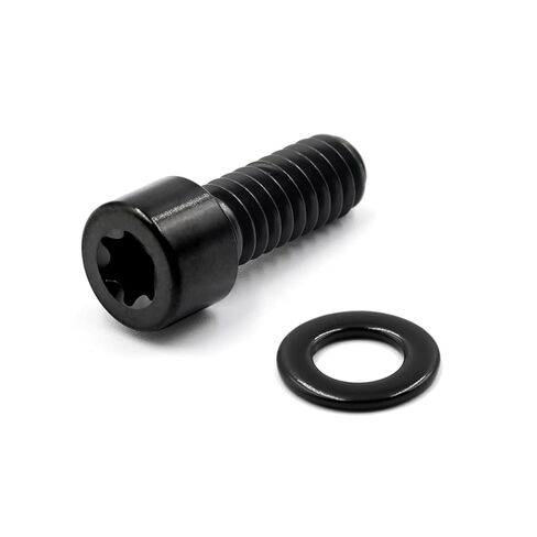 5 قطع من مسامير غطاء ديربي من سبائك التيتانيوم الأسود، مجموعة أدوات غطاء ديربي من أجل سوفتيل، دينا، تورينج رود جلايد، ستريت جلايد، إليكترا جلايد، رود كينج in Kuwait