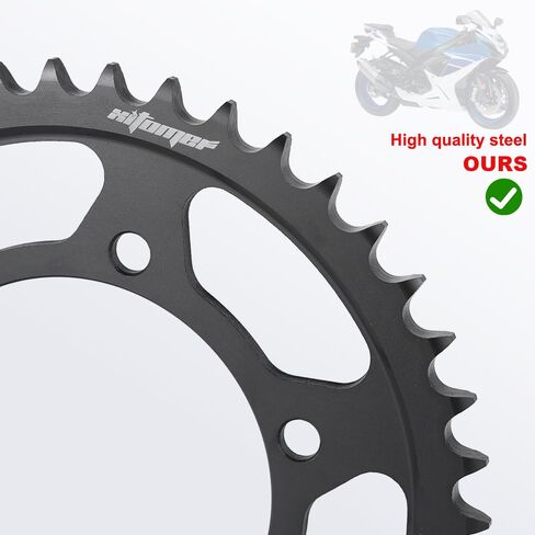 Xitomer 43 Tooth Rear Sprocket Fit for GSX-R600 GSX-S750 MT-07 FZ-07 Tracer 700 XSR700 MT-10 Motorcycle Chain Sprocket in Saudi Arabia