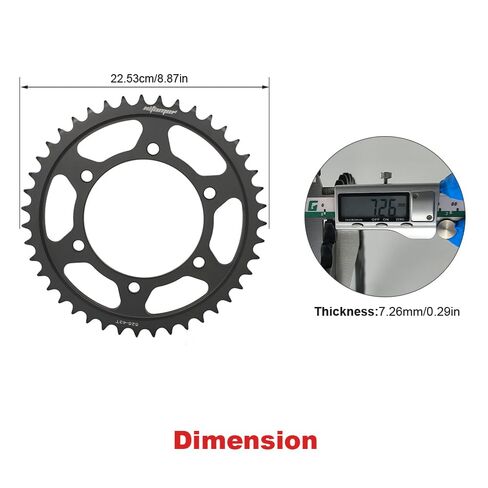 Xitomer 43 Tooth Rear Sprocket Fit for GSX-R600 GSX-S750 MT-07 FZ-07 Tracer 700 XSR700 MT-10 Motorcycle Chain Sprocket in Saudi Arabia