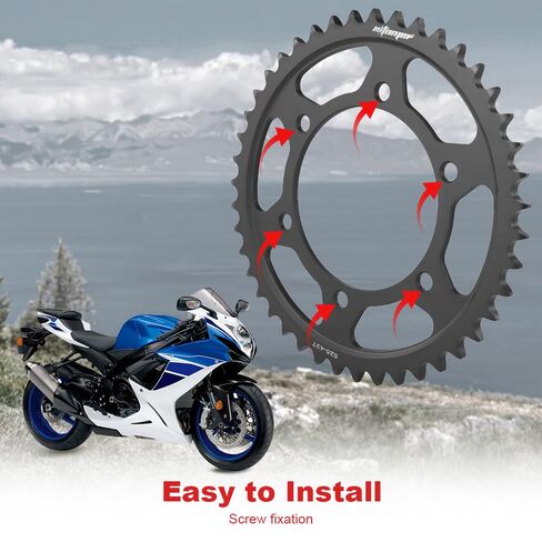 Xitomer 43 Tooth Rear Sprocket Fit for GSX-R600 GSX-S750 MT-07 FZ-07 Tracer 700 XSR700 MT-10 Motorcycle Chain Sprocket in Saudi Arabia
