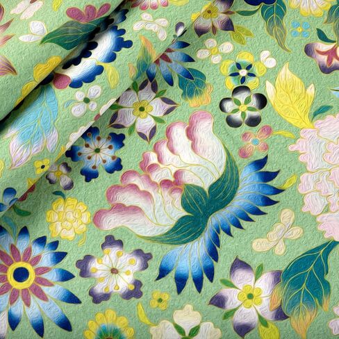 Washable Floral Area Rug,2x3ft Vintage Boho Rug Green,Ultra Light Rugs for Entrance,Non-Slip Low-Pile Indoor Mat Floor Carpet for Hallway Bedroom Kitchen Bathroom in Kuwait