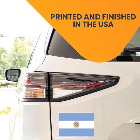 Magnet Me Up Argentina Argentinian Flag Magnet Decal, 4x6 Inches, Automotive Magnet for Car, Truck SUV, Sticks to Any Magnetic Surface, Cultural Item, Show Pride to Your Country, Crafted in USA in Saudi Arabia