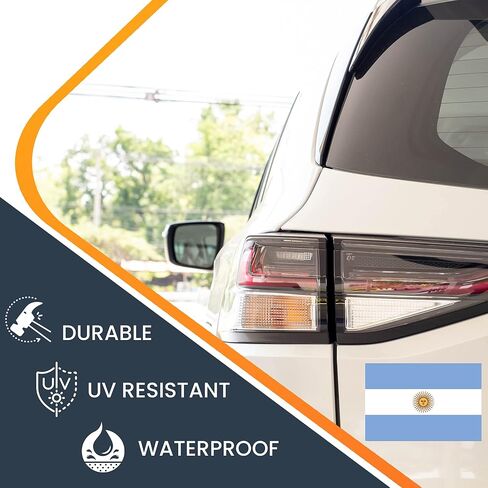 Magnet Me Up Argentina Argentinian Flag Magnet Decal, 4x6 Inches, Automotive Magnet for Car, Truck SUV, Sticks to Any Magnetic Surface, Cultural Item, Show Pride to Your Country, Crafted in USA in Saudi Arabia