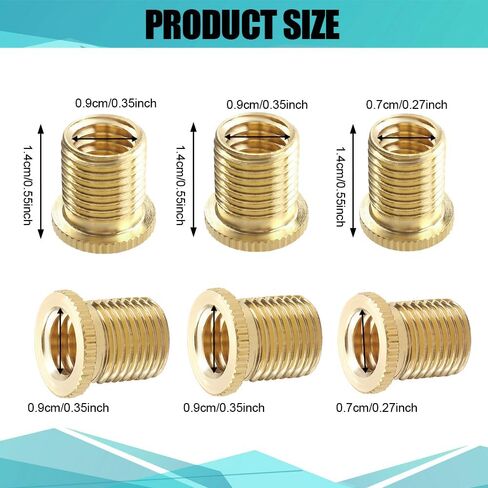 3 قطع محولات خيط مقبض ناقل الحركة، برغي مقبض ناقل الحركة، M10 × 1.25، M10 × 1.5، M8 × 1.25 خيط نحاسي، برغي مقبض عصا ناقل الحركة العالمي، محول رأس ناقل الحركة لمعظم السيارات in Saudi Arabia
