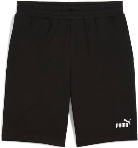 PUMA Mens Essentials No.1 Logo 10 Inch Shorts Casual Bottoms Casual Drawstring - Black in Saudi Arabia