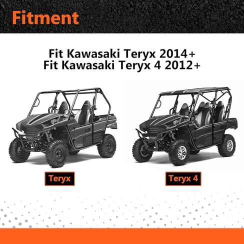 مجموعة البطانات الأمامية الخلفية للخدمة الشاقة على شكل حرف A HDPE ومجموعة جلبة ذراع التعليق للتحكم في الفولاذ متوافقة مع Kawasaki Teryx 4 750 800 2012-2025 in Kuwait