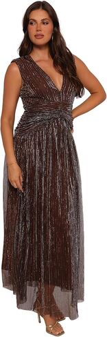 Petal & Pup Women's Cara Maxi Dress - Bronze in Saudi Arabia