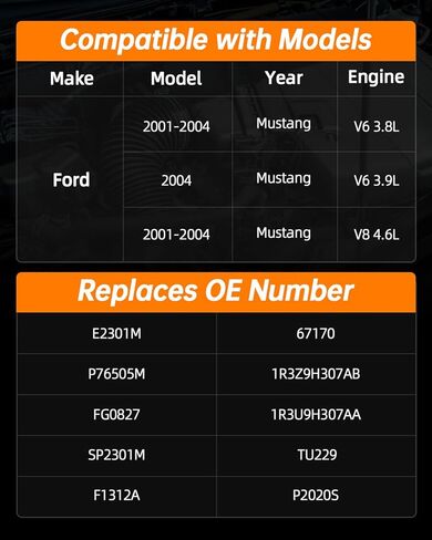 OKLPF Electric Fuel Pump Module Assembly for 2001 2002 2003 2004 Ford Mustang V6 3.8L 3.9L V8 4.6L,Replaces OE Number E2301M SP2301M in Kuwait