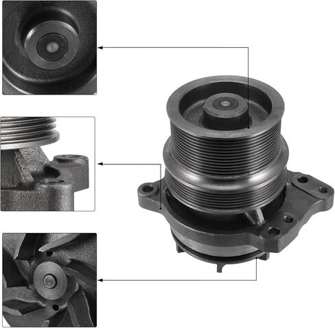 3684450 3683651 مضخة مياه (C&U Bearing) لـ Cummins ISX 15L QSX11.9 ISZ13 QSZ13 QSX15 FL50 FL60 FL70 FL80 CM871 CM2150 CM2250 CM2350 (Peterbilt Freightliner Cascadia) in Saudi Arabia
